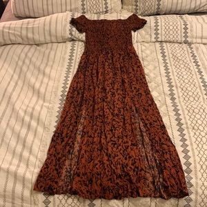 Amazon off the shoulder leopard dress